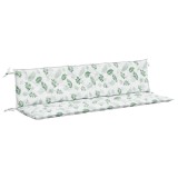 Cumpara ieftin Perne banca de gradina, 2 buc, 200x50x7cm, model frunze, textil