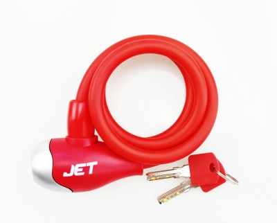 Antifurt cu cheie Jet LOCK, 10x1000mm, culoare rosu mat Cod:Z034 foto