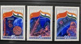 PC181 - U.R.S.S. / URSS 1984 Intercosmos cu India, serie MNH, 3v