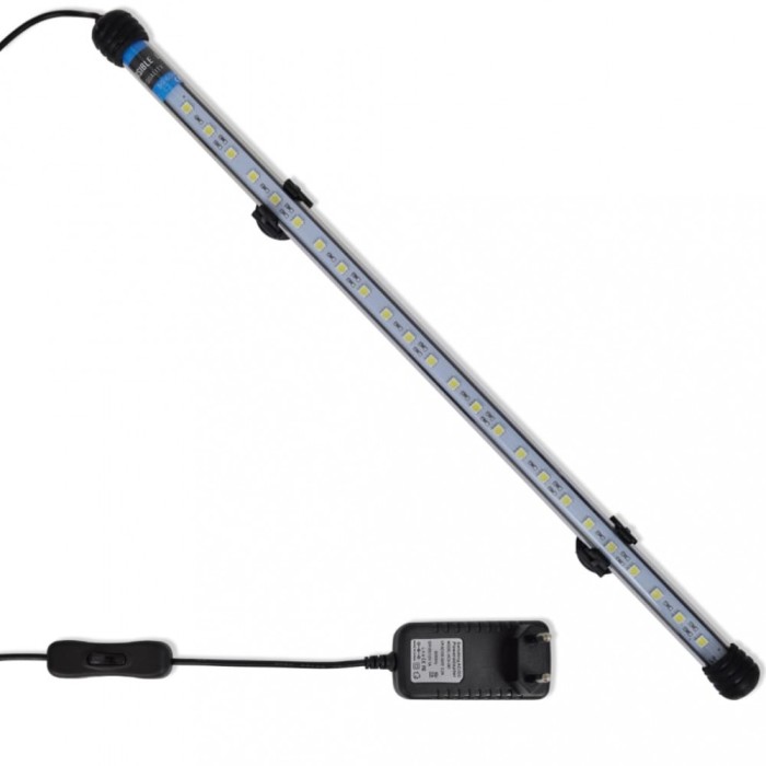 vidaXL Lampă cu LED pentru acvariu, alb, 48 cm