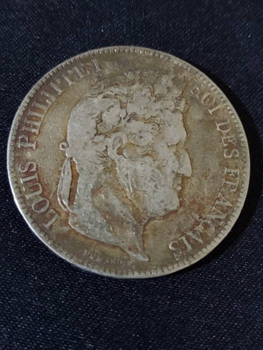 Franța 1837 W - 5 franci - Monedă de argint #1