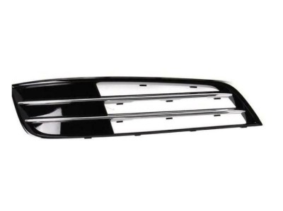 Grila bara fata AUDI A8 (D4/4F), 2010-11.2013, fata, partea dreapta, cromat/negru; fara locas proiector foto