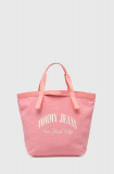 Tommy Jeans poșetă culoarea roz, AW0AW15953
