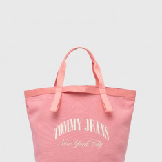 Tommy Jeans poșetă culoarea roz, AW0AW15953