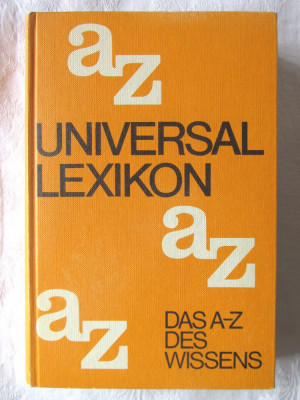 &amp;quot;UNIVERSAL LEXIKON. Das A-Z Des Wissens&amp;quot;, 1969. Lexicon universal in lb. germana foto