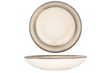 Bonna Farfurie ad&acirc;ncă - Cortado - Porţelan - 23 cm (1000cc) - set de 6