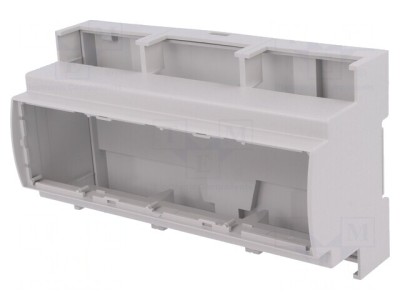Carcasă pentru șină DIN 91x160.2x62mm gri foto
