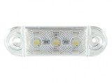 3 led Mini Lampi de marcaj laterale cu distanta Indicator Remorca camion alb Man Daf Scania Iveco 12/24v