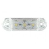 3 led Mini Lampi de marcaj laterale cu distanta Indicator Remorca camion alb Man Daf Scania Iveco 12/24v