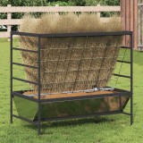 vidaXL Feeder pentru Animale Argintiu 100 x 60 x 90 cm Oțel Galvanizat 874659