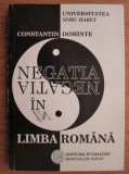 Constantin Dominte - Negatia in limba romana
