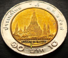 Moneda bimetalica 10 BAHT - THAILANDA, anul 1994 * cod 4005 B = A.UNC EROARE