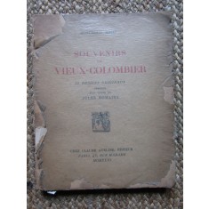 Souvenirs du Vieux-Colombier - BERTHOLD MAHN EXEMPLAR NUMEROTAT