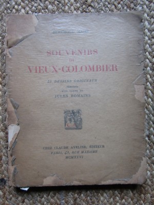 Souvenirs du Vieux-Colombier - BERTHOLD MAHN EXEMPLAR NUMEROTAT foto