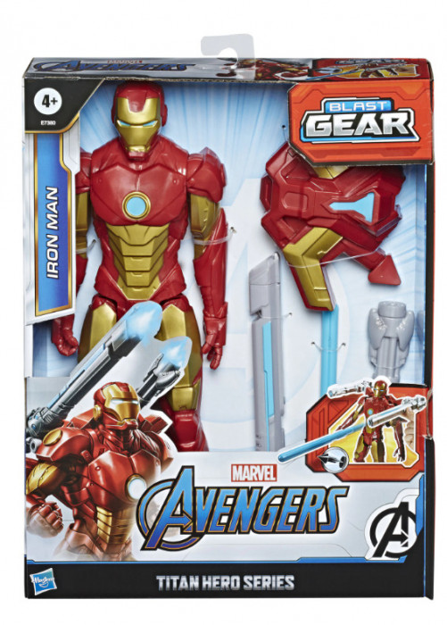 Figurina Marvel Iron Man Avangers Tony Stark 30 cm blast