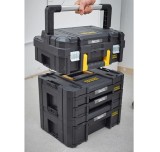 Cutie de depozitare Stanley TSTAK cu 2 sertare, sistem modular