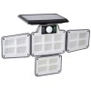 LED соларна лампа, 30W, 3 режима на светене, дистанционно и сензор за движение, Oem