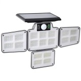 LED соларна лампа, 30W, 3 режима на светене, дистанционно и сензор за движение