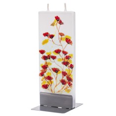Lumanare plata pictata flori Flatyz