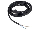 Cablu 2x1mm&sup2; AS SCHWABE 70522 CEE 7/17 3m 16A 230V Negru PVC