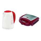 Pachet Fierbator Electric Missy Family Ket 1797 W/R si Sandwichmaker Tasty SC2127, Studio Casa