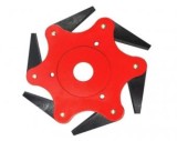 Disc motocoasa cu 6 cutite, pliabile, diametrul exterior 255 mm