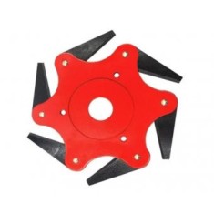Disc motocoasa cu 6 cutite, pliabile, diametrul exterior 255 mm