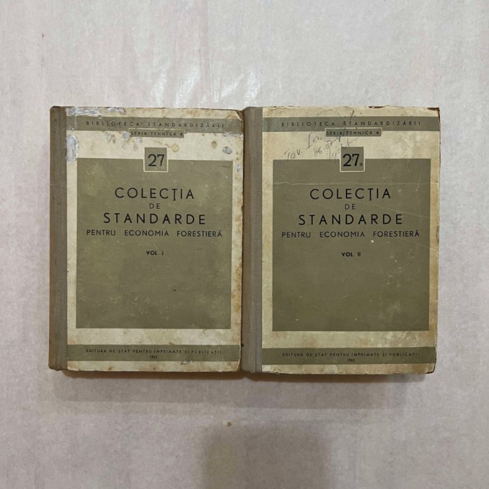 Colectia de standarde pentru economia forestiera - 2 Vol.