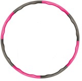 Cerc Hula hoop Letao, diametru 95 cm, 8 parti, violet, gri inchis