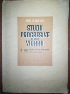 Studii progresive pentru vioara- Emil Cobilovici foto