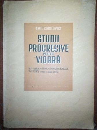 Studii progresive pentru vioara- Emil Cobilovici