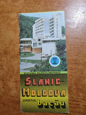 pliant turistic - statiunea balneoclimaterica - slanic moldova - din anul 1981 foto