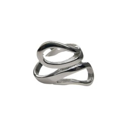 Inel, Jolie Silver, Argint 925 Sarpe Dublu M 59 foto