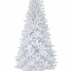 Brad de craciun artificial alb, calitate premium, 180 cm, suport cadou