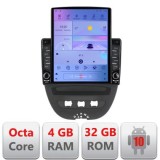 Navigatie Citroen C1 Peugeot 107 Toyota Aygo 2005-2014 Android radio gps internet Octa Core 4+64 LTE KIT-C1+EDT-E710 v1 CarStore Technology