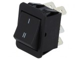 Comutator Basculant DPDT 2 Pozitii ON-ON 16A/250VAC 20A/28VDC Negru