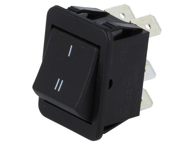 Comutator Basculant DPDT 2 Pozitii ON-ON 16A/250VAC 20A/28VDC Negru