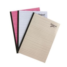 Caiet cu Spirala Pukka Pad UniPads A4, 200 File Dictando, Roz Albastru Gri
