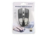 Mouse Optic Wireless Negru/Gri 10m 4 Butoane USB A, Gembird