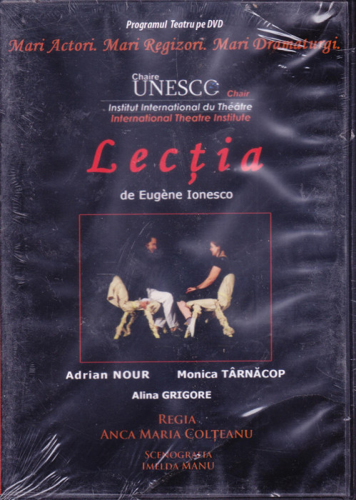 DVD Teatru: Eugene Ionesco - Lectia ( inregistrare 2008; SIGILAT )