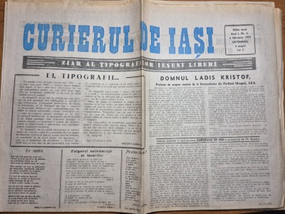 ziarul curierul de iasi 4 februarie 1990 foto