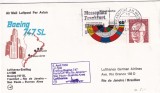 FILATELIE TEMATICA - PLIC GERMANIA TEMATICA AVION AVIOANE AVIATIE AIRMAIL, Stampilat