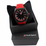 Ceas Unisex Oe Audi Sport 45MM Rosu &amp;amp; Negru 3101600801