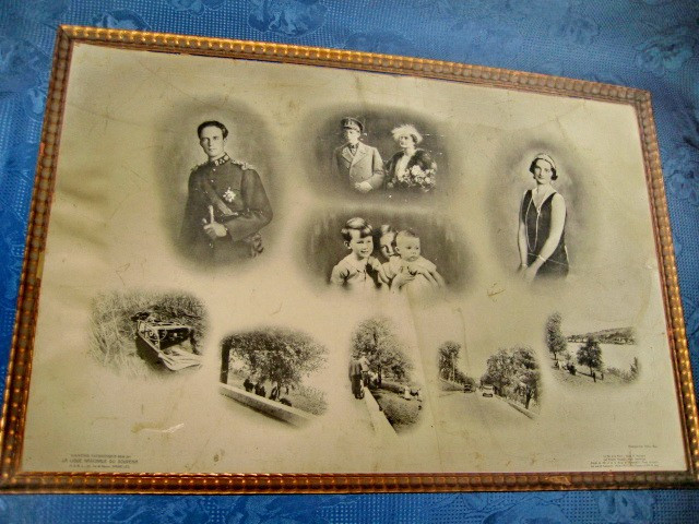 1490- Familia regala belgiana- foto veche mare originala perioada 1900.