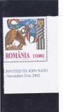 2002-LP 1598-Romania invitata in NATO, marca cu holograma,MNH, Istorie, Nestampilat