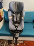 Scaun auto rotativ BeSafe Izi Turn i-Size, Frost Grey, ISOFIX, standard premium norvegian