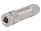 Conector M8 Mamă 3 Pin IP67 60V, TE Connectivity