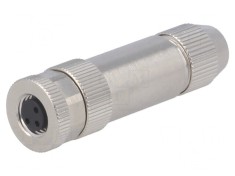 Conector M8 Mamă 3 Pin IP67 60V