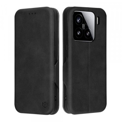 Husa pentru Xiaomi 15, Techsuit, Safe Wallet Plus, Neagra foto