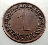 B.175 GERMANIA WEIMAR 1 REICHSPFENNIG 1933 A